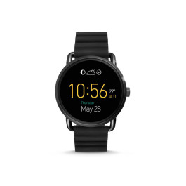 Pasek do zegarka Fossil FTW2103 Krzem Czarny 22mm